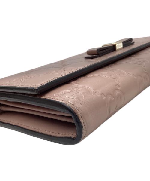 GUCCI（グッチ）GUCCI (グッチ) 長財布 ピンクの古着・服飾アイテム