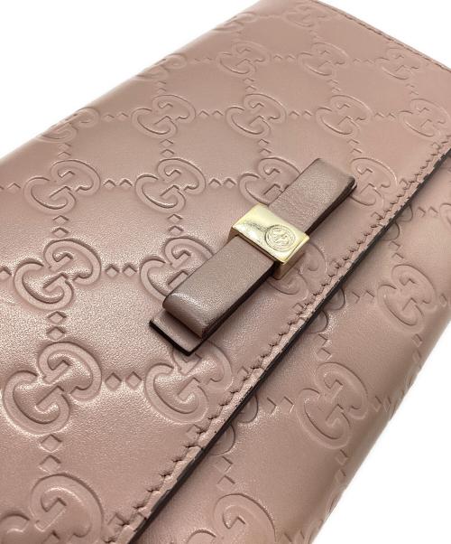 GUCCI（グッチ）GUCCI (グッチ) 長財布 ピンクの古着・服飾アイテム