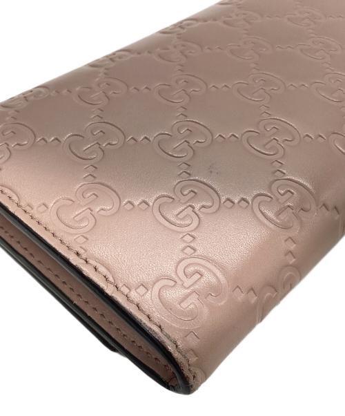 GUCCI（グッチ）GUCCI (グッチ) 長財布 ピンクの古着・服飾アイテム