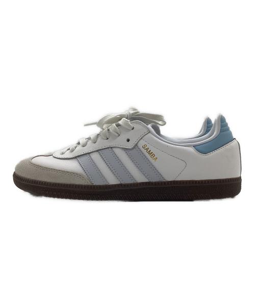 adidas（アディダス）adidas (アディダス) SAMBA OG ホワイト×ブルー サイズ:25.5cmの古着・服飾アイテム