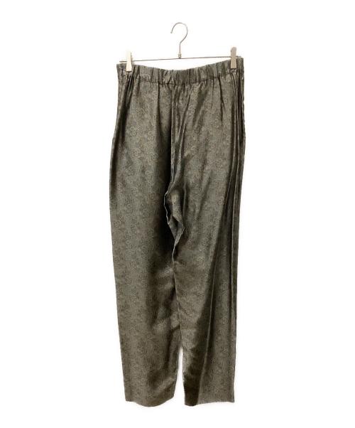 6(ROKU) BEAUTY&YOUTH（ロク ビューティーアンドユース）6(ROKU) BEAUTY&YOUTH (ロク ビューティーアンドユース) JACQUARD BELT PANTS ブラウン×ブルー サイズ:38の古着・服飾アイテム