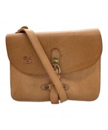 IL BISONTE（イル ビゾンテ）の古着「レザーショルダーバッグ」｜ブラウン