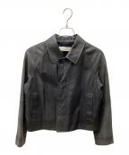 GALERIE VIEギャルリーヴィー）の古着「GALERIE VIE レザージャケット」｜ブラック