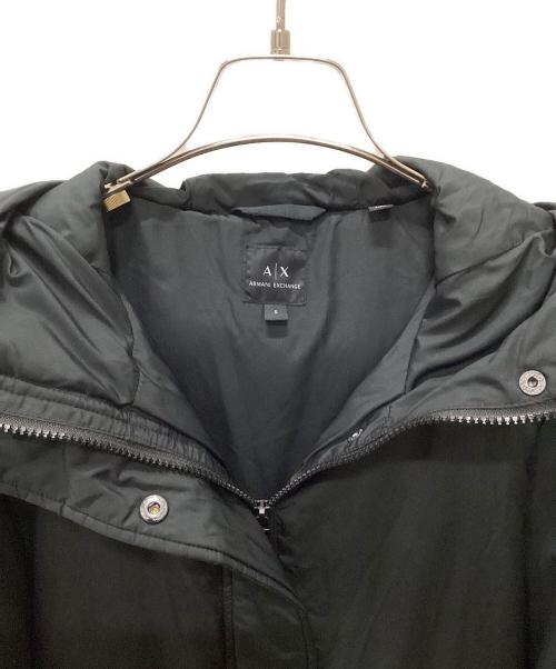 ARMANI EXCHANGE（アルマーニ エクスチェンジ）ARMANI EXCHANGE (アルマーニ エクスチェンジ) サークルロゴパファーコート ブラック サイズ:Sの古着・服飾アイテム