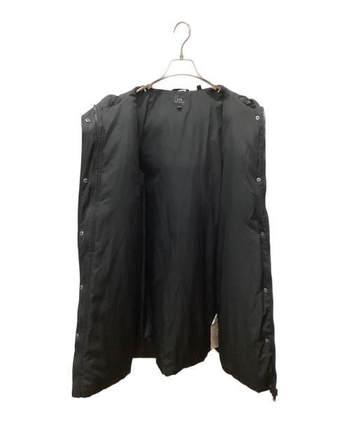 ARMANI EXCHANGE（アルマーニ エクスチェンジ）ARMANI EXCHANGE (アルマーニ エクスチェンジ) サークルロゴパファーコート ブラック サイズ:Sの古着・服飾アイテム