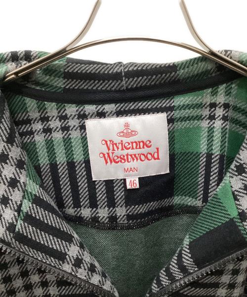 Vivienne Westwood（ヴィヴィアンウエストウッド）Vivienne Westwood (ヴィヴィアンウエストウッド) ジップパーカー グリーン サイズ:46 未使用品の古着・服飾アイテム