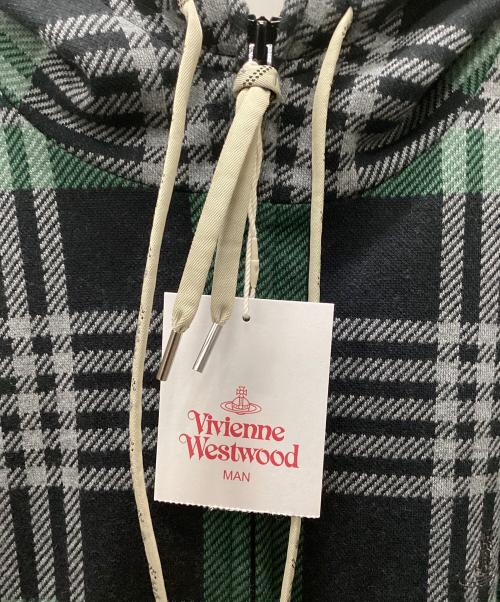 Vivienne Westwood（ヴィヴィアンウエストウッド）Vivienne Westwood (ヴィヴィアンウエストウッド) ジップパーカー グリーン サイズ:46 未使用品の古着・服飾アイテム