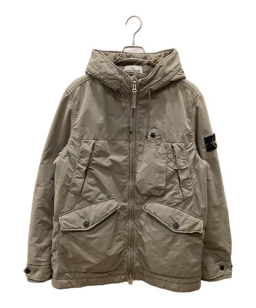 STONE ISLAND（ストーンアイランド）STONE ISLAND (ストーンアイランド) 20AW DAVID LIGHT TC WITH MICROPILE JACKET ベージュ サイズ:Lの古着・服飾アイテム