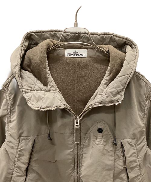 STONE ISLAND（ストーンアイランド）STONE ISLAND (ストーンアイランド) 20AW DAVID LIGHT TC WITH MICROPILE JACKET ベージュ サイズ:Lの古着・服飾アイテム