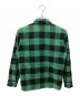 THE FLAT HEAD (ザ・フラットヘッド) 長袖シャツ グリーン×ブラック サイズ:38：7000円