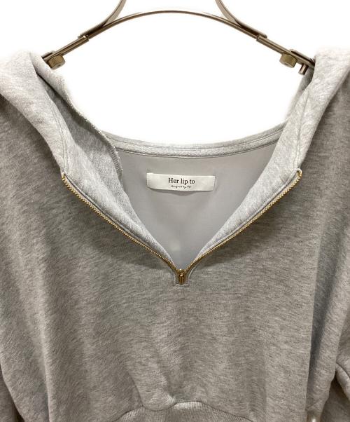 HER LIP TO（ハーリップトゥ）HER LIP TO (ハーリップトゥ) ワンピース グレー サイズ:Sの古着・服飾アイテム