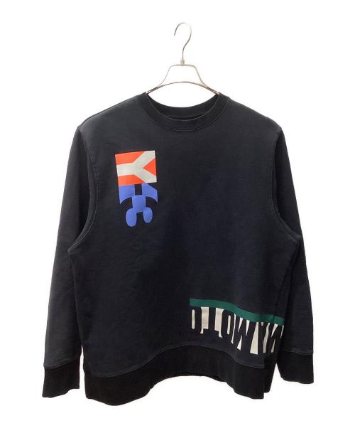 Y-3（ワイスリー）Y-3 (ワイスリー) U SWM MULTI CUT GRAPHIC CREW SWEATSHIRT ブラック サイズ:Lの古着・服飾アイテム