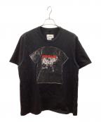 doubletダブレット）の古着「フォトステッチＴシャツ 22ss」｜ブラック
