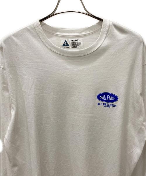 CHALLENGER（チャレンジャー）CHALLENGER (チャレンジャー) ロングスリーブカットソー ホワイト サイズ:XXLの古着・服飾アイテム