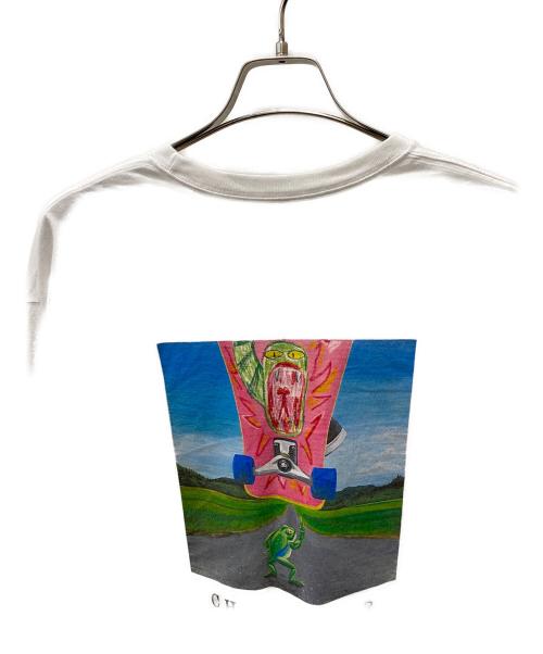 CHALLENGER（チャレンジャー）CHALLENGER (チャレンジャー) ロングスリーブカットソー ホワイト サイズ:XXLの古着・服飾アイテム