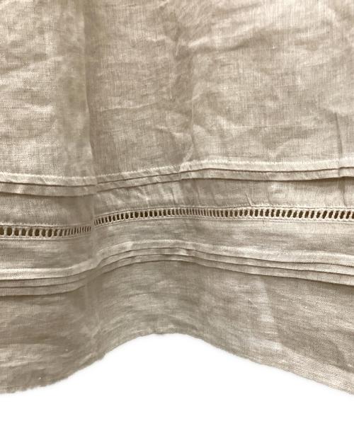 Samansa Mos2（サマンサモスモス）Samansa Mos2 (サマンサモスモス) 【立川限定】リネン丸襟ギャザーワンピース キナリ サイズ:F 未使用品の古着・服飾アイテム