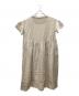 Samansa Mos2 (サマンサモスモス) 【立川限定】リネン丸襟ギャザーワンピース キナリ サイズ:F 未使用品：15000円
