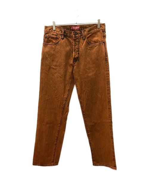 SUPREME（シュプリーム）SUPREME (シュプリーム) RegularJean Overdyed Orange FW25 ブラウン サイズ:32の古着・服飾アイテム