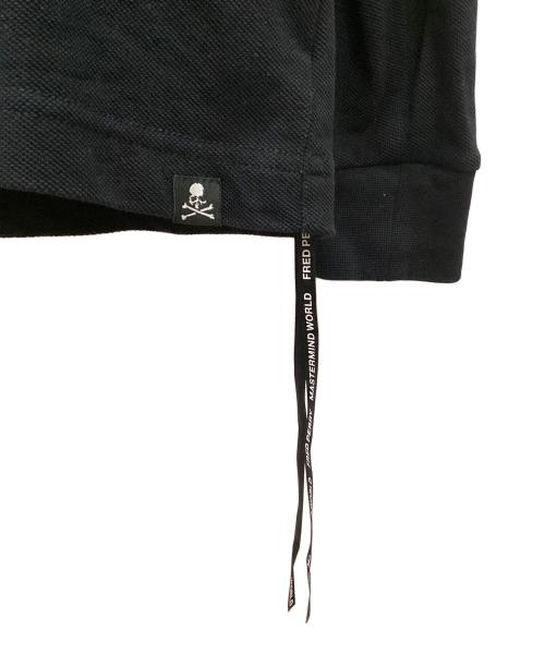 FRED PERRY（フレッドペリー）FRED PERRY (フレッドペリー) Mastermind JAPAN (マスターマインド ジャパン) L/Sポロシャツ ブラック サイズ:Lの古着・服飾アイテム