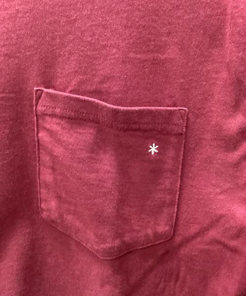 Snow peak（スノーピーク）snow peak (スノーピーク) 長袖Tシャツ ボルドー サイズ:Mの古着・服飾アイテム
