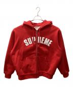 SUPREMEシュプリーム）の古着「Arc Thermal Zip Up Hooded Sweatshirt FW24」｜レッド