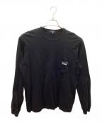 COMME des GARCONS HOMMEコムデギャルソン オム）の古着「長袖Tシャツ」｜ブラック