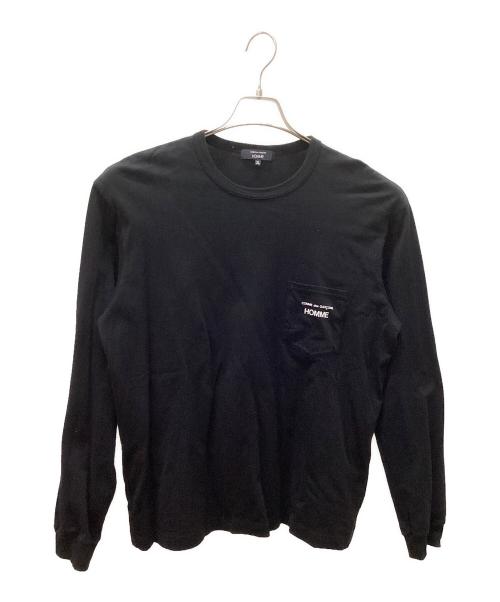 COMME des GARCONS HOMME（コムデギャルソン オム）COMME des GARCONS HOMME (コムデギャルソン オム) 長袖Tシャツ ブラック サイズ:XLの古着・服飾アイテム