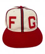 New Era×Fear Of Godニューエラ×フィア・オブ・ゴッド）の古着「キャップ」｜ホワイト×レッド