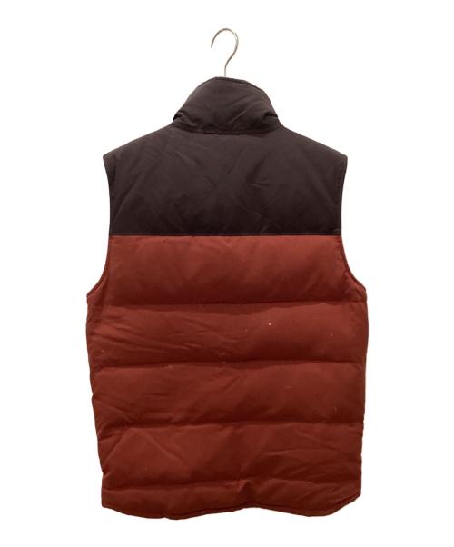 Patagonia（パタゴニア）Patagonia (パタゴニア) リバーシブルダウンベスト ブラウン×オレンジ サイズ:Sの古着・服飾アイテム