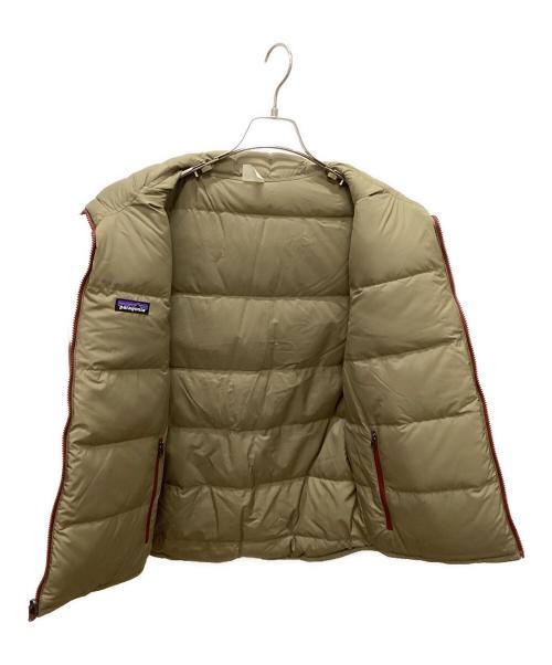 Patagonia（パタゴニア）Patagonia (パタゴニア) リバーシブルダウンベスト ブラウン×オレンジ サイズ:Sの古着・服飾アイテム