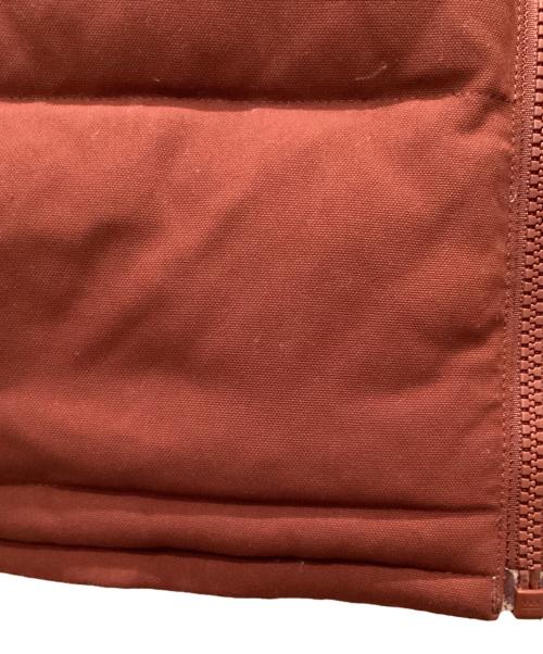 Patagonia（パタゴニア）Patagonia (パタゴニア) リバーシブルダウンベスト ブラウン×オレンジ サイズ:Sの古着・服飾アイテム