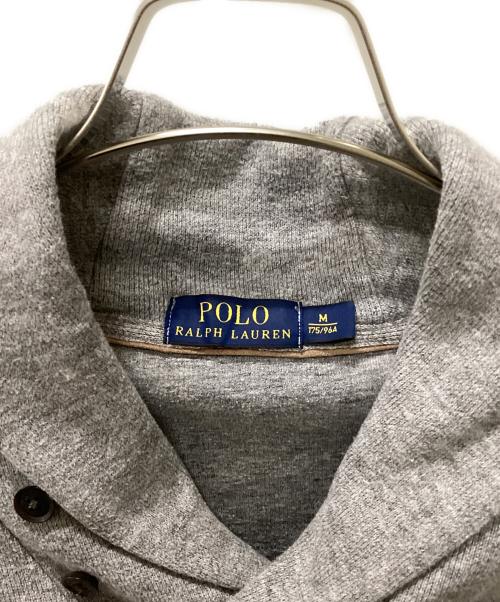 RALPH LAUREN（ラルフローレン）RALPH LAUREN (ラルフローレン) ショールカラーニット グレー サイズ:Mの古着・服飾アイテム