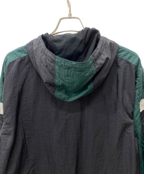 NIKE（ナイキ）NIKE (ナイキ) ハーフジップアノラックパーカー ブラック×グリーン サイズ:Mの古着・服飾アイテム