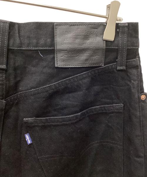 LEVI'S（リーバイス）LEVI'S (リーバイス) LEVI'S ワイドプリーツ CROP ブラック GRANITE MADE OF JAPAN ブラック サイズ:31の古着・服飾アイテム