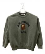 A BATHING APEア ベイシング エイプ）の古着「GARMENT DYE COLLEGE RELAXED FIT」｜グリーン
