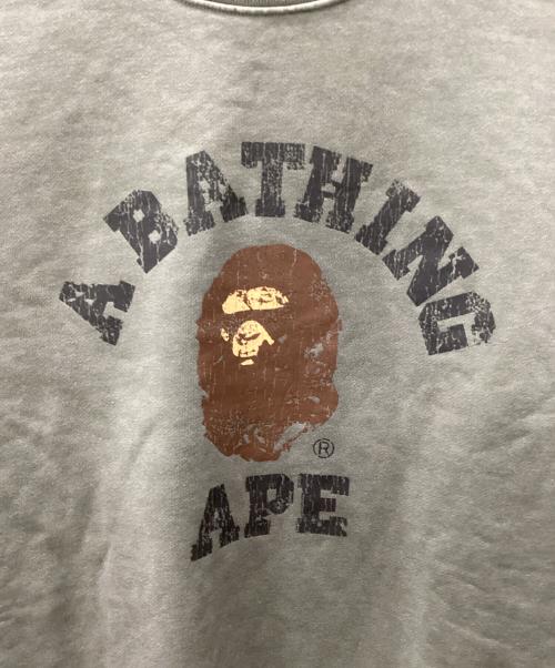 A BATHING APE（ア ベイシング エイプ）A BATHING APE (ア ベイシング エイプ) GARMENT DYE COLLEGE RELAXED FIT グリーン サイズ:XLの古着・服飾アイテム