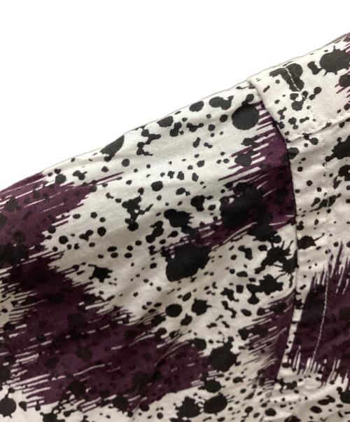 MASSES（マシス）MASSES (マシス) 20SS SPLASH SHIRT パープル×ホワイト サイズ:Lの古着・服飾アイテム