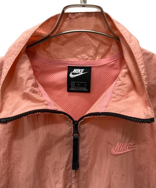 NIKE（ナイキ）NIKE (ナイキ) ビッグスウッシュウーブンジャケット グレー×ピンク サイズ:Mの古着・服飾アイテム