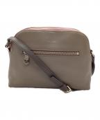 PAUL SMITHポールスミス）の古着「レザーショルダーバッグ」｜ピンク×グレー