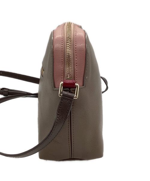 PAUL SMITH（ポールスミス）PAUL SMITH (ポールスミス) レザーショルダーバッグ ピンク×グレーの古着・服飾アイテム