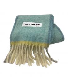 Acne studios（アクネ ストゥディオズ）の古着「WOOLMOHAIR SCARF NARROW」｜スカイブルー×イエロー