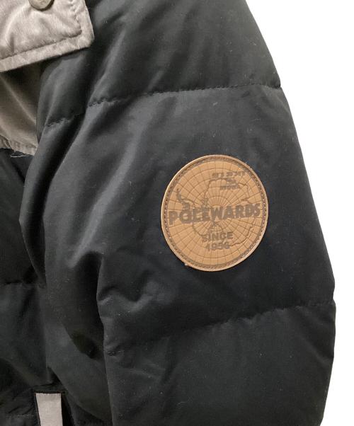 POLEWARDS（ポールワーズ）POLEWARDS (ポールワーズ) POLEWARDS ダウンジャケット ブラック×グレー サイズ:Lの古着・服飾アイテム