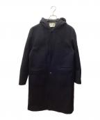 PUBLIC TOKYOパブリックトウキョウ）の古着「フーデッドメルトンコート」｜ネイビー