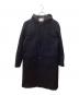 PUBLIC TOKYO（パブリックトウキョウ）の古着「フーデッドメルトンコート」｜ネイビー