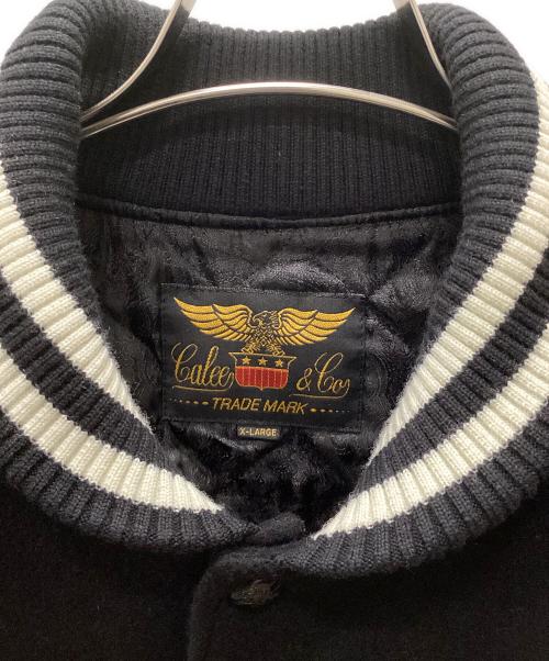 CALEE（キャリー）CALEE (キャリー) WOOL BEAVER AWARD TYPE JACKET ブラック サイズ:X-LARGEの古着・服飾アイテム
