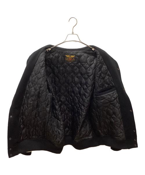 CALEE（キャリー）CALEE (キャリー) WOOL BEAVER AWARD TYPE JACKET ブラック サイズ:X-LARGEの古着・服飾アイテム