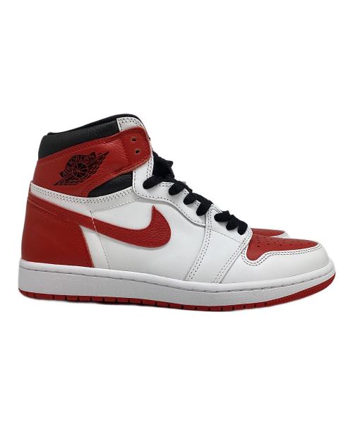 NIKE（ナイキ）NIKE (ナイキ) AIR JORDAN 1 RETRO HIGH OG ホワイト×レッド サイズ:27cmの古着・服飾アイテム