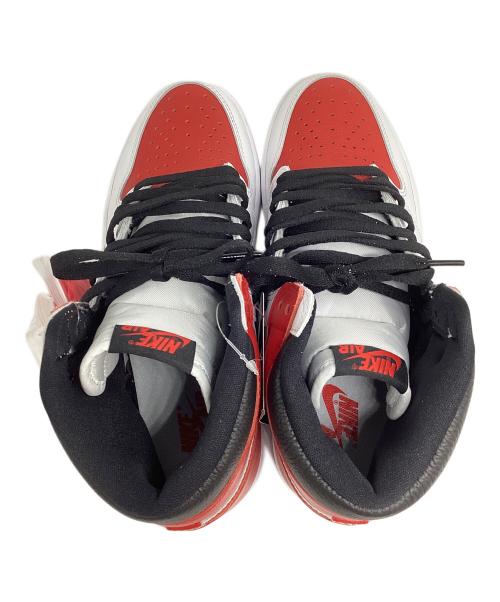 NIKE（ナイキ）NIKE (ナイキ) AIR JORDAN 1 RETRO HIGH OG ホワイト×レッド サイズ:27cmの古着・服飾アイテム