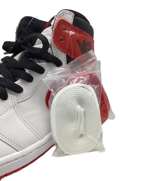 NIKE（ナイキ）NIKE (ナイキ) AIR JORDAN 1 RETRO HIGH OG ホワイト×レッド サイズ:27cmの古着・服飾アイテム