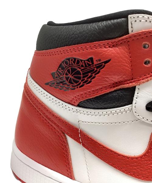 NIKE（ナイキ）NIKE (ナイキ) AIR JORDAN 1 RETRO HIGH OG ホワイト×レッド サイズ:27cmの古着・服飾アイテム